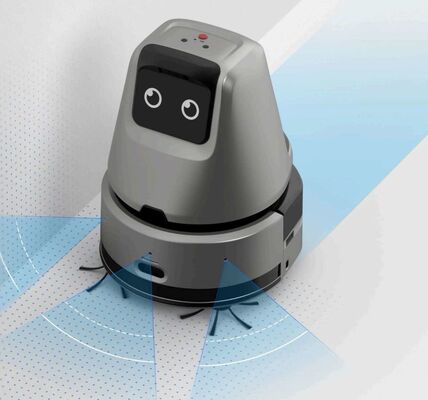 Handelsroboter-Bodenreiniger mit Abflusswasser der Basisstation