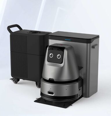Handelsroboter-Bodenreiniger mit Abflusswasser der Basisstation